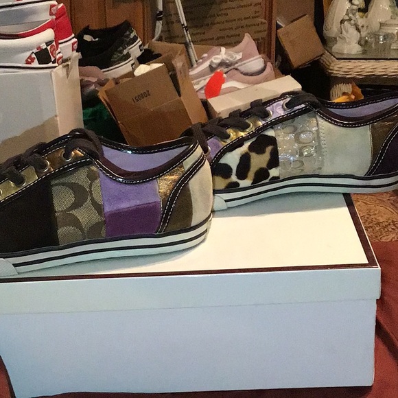 COACH DAWNELL PATCHWORK 💯 AUTHENTIC SNEAKERS - Picture 3 of 14